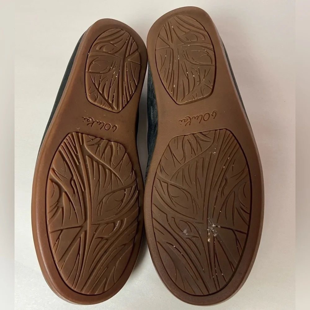 Olukai Nohea Nubuck Leather Slip On Loafer Black Size 6 - Picture 7 of 11